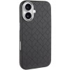 Кожаный чехол Carved with MagSafe для Apple iPhone 16 (6.1"), Black