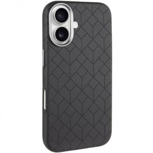 Кожаный чехол Carved with MagSafe для Apple iPhone 16 (6.1