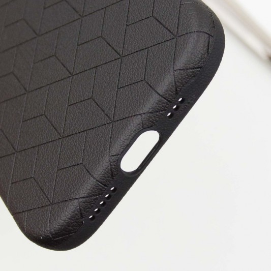 Кожаный чехол Carved with MagSafe для Apple iPhone 16 (6.1") Black - изображение 5