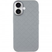 Кожаный чехол Carved with MagSafe для Apple iPhone 16 (6.1"), Grey