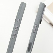 Кожаный чехол Carved with MagSafe для Apple iPhone 16 (6.1"), Grey