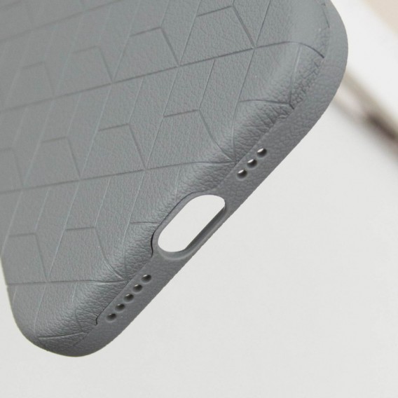 Кожаный чехол Carved with MagSafe для Apple iPhone 16 (6.1"), Grey