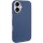 Кожаный чехол Carved with MagSafe для Apple iPhone 16 (6.1") Blue