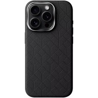 Шкіряний чохол Carved with MagSafe для Apple iPhone 16 Pro (6.3"), Black