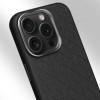 Кожаный чехол Carved with MagSafe для Apple iPhone 16 Pro (6.3"), Black