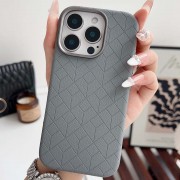 Шкіряний чохол Carved with MagSafe для Apple iPhone 16 Pro (6.3"), Grey