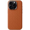 Шкіряний чохол Carved with MagSafe для Apple iPhone 16 Pro (6.3"), Orange