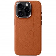 Шкіряний чохол Carved with MagSafe для Apple iPhone 16 Pro (6.3") Orange