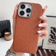 Шкіряний чохол Carved with MagSafe для Apple iPhone 16 Pro (6.3"), Orange