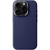 Кожаный чехол Carved with MagSafe для Apple iPhone 16 Pro (6.3"), Blue