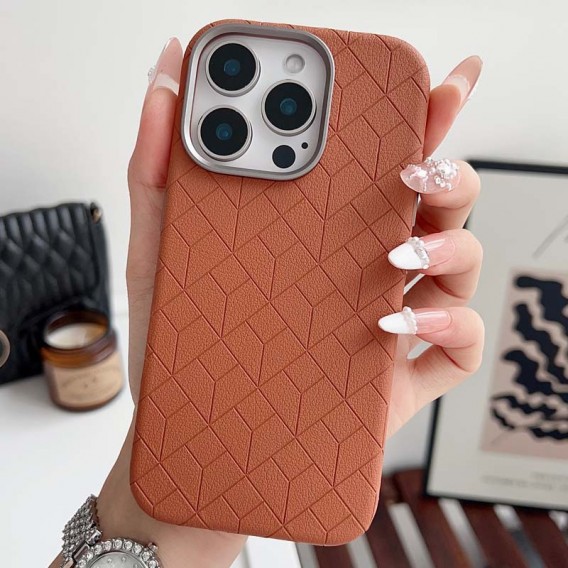 Шкіряний чохол Carved with MagSafe для Apple iPhone 16 Pro Max (6.9"), Orange