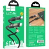Кабель зарядки Hoco U116 Transparent Discovery Edition 60W Type-C to Type-C (1.2m), Black