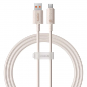 Дата кабель Baseus Habitat Series Fast Charging USB to Type-C 100W (1m) (P10360203421) Wheat Pink