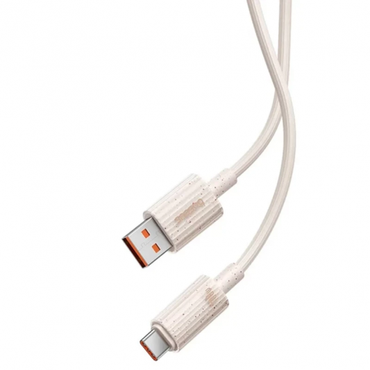 Дата кабель Baseus Habitat Series Fast Charging USB to Type-C 100W (1m) (P10360203421) Wheat Pink - зображення 1 