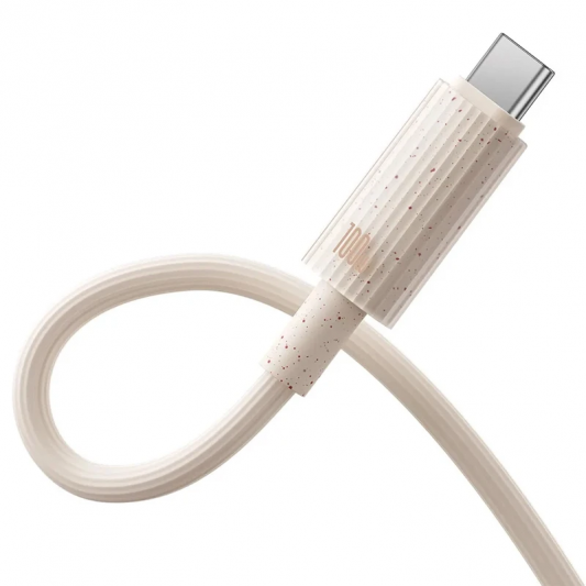 Дата кабель Baseus Habitat Series Fast Charging USB to Type-C 100W (1m) (P10360203421) Wheat Pink - зображення 3 