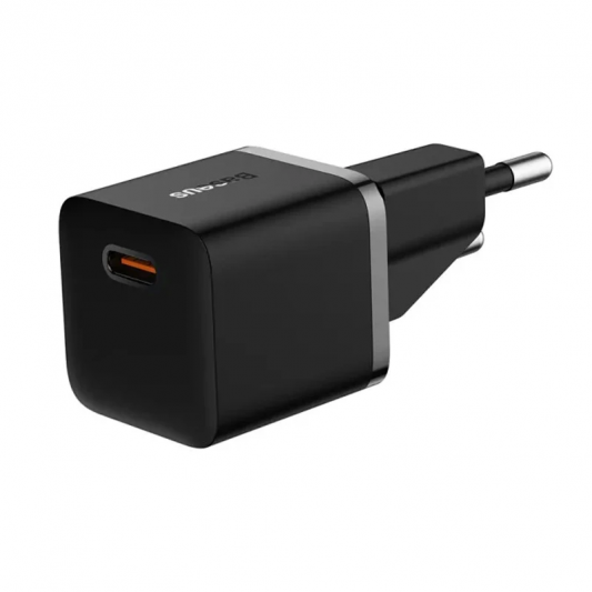 СЗУ Baseus GaN5 Fast Charger (mini) PD25W (1USB-C) + кабель Type-C to Type-C (P10110909113) Cluster Black - изображение 2
