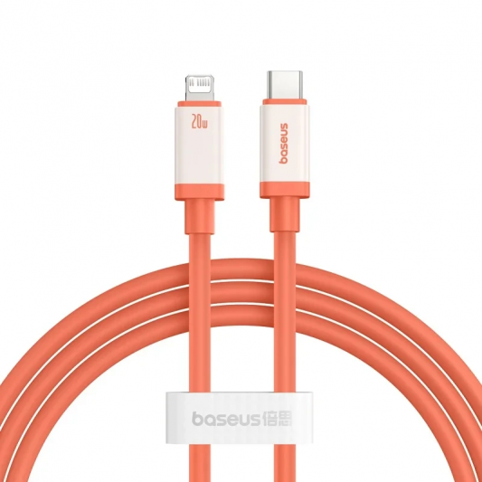 Дата кабель Baseus 0°C Series Fast Charging Type-C to Lightning 20W (1m) (P10368802731) Canyon Coral