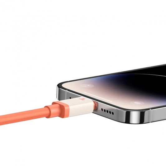 Дата кабель Baseus 0°C Series Fast Charging Type-C to Lightning 20W (1m) (P10368802731) Canyon Coral - зображення 4 
