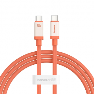 Дата кабель Baseus 0°C Series Fast Charging Type-C to Type-C 100W (1m) (P10368800731) Canyon Coral