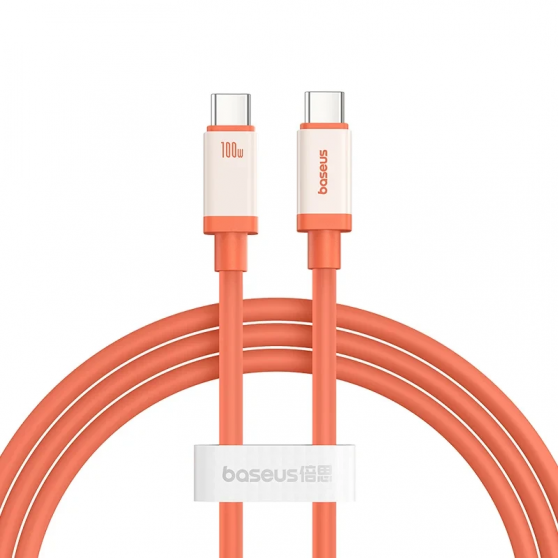 Дата кабель Baseus 0°C Series Fast Charging Type-C to Type-C 100W (1m) (P10368800731) Canyon Coral