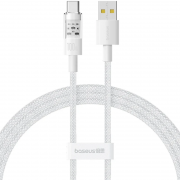 Дата кабель Baseus Gem Fast Charging USB to Type-C 100W (1m) (P10373002211) Moon White