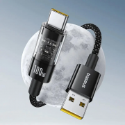 Кабель зарядки Baseus Gem Fast Charging USB to Type-C 100W (2m) (P10373002111), Cluster Black