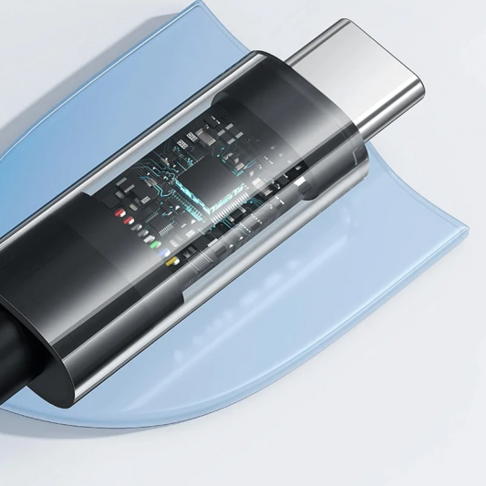 Кабель зарядки Baseus Gem Fast Charging USB to Type-C 100W (2m) (P10373002111), Cluster Black - изображение 3