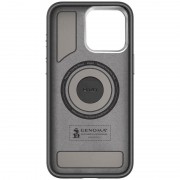 Чехол PC+Leather SGP with MagSafe для Apple iPhone 14 (6.1"), Black