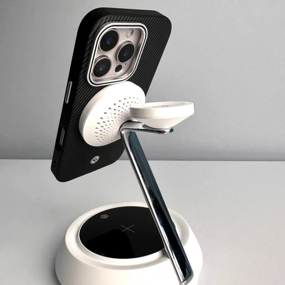 Чохол PC+Leather SGP with MagSafe для Apple iPhone 14 Pro Max (6.7"), Carbon