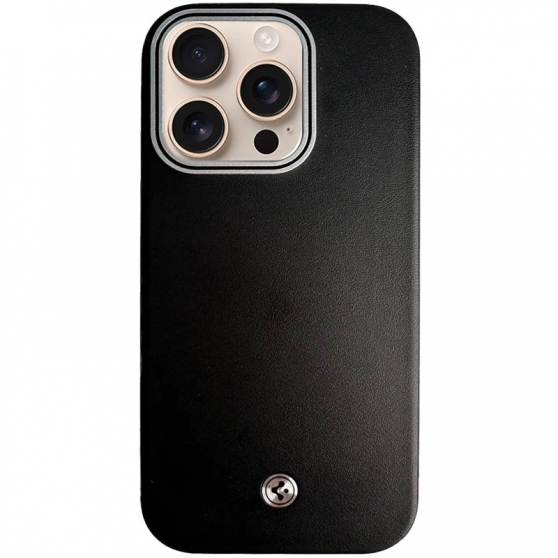 Чехол SGP PC+Leather with MagSafe для Apple iPhone 15 Pro (6.1") Black