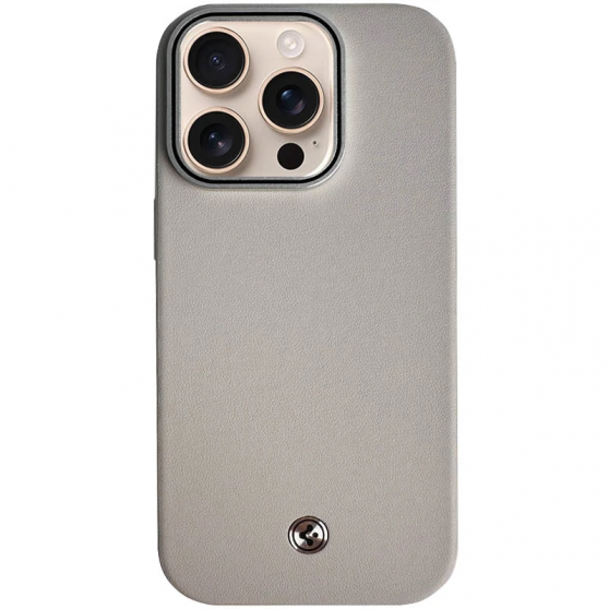 Чехол SGP PC+Leather with MagSafe для Apple iPhone 15 Pro (6.1") Grey