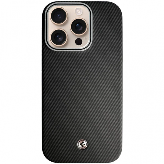Чехол SGP PC+Leather with MagSafe для Apple iPhone 15 Pro Max (6.7") Carbon