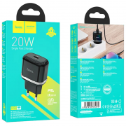Зарядное устройство Hoco N24 Victorius PD20W (1USB-C), Black