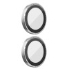 Захисне скло BlueO Metal на камеру для Apple iPhone 16 (6.1") / 16 Plus (6.7"), Срібний / Silver Diamond