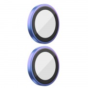 Защитное стекло BlueO Metal на камеру для Apple iPhone 16 (6.1") / 16 Plus (6.7"), Сиреневый / Colorful