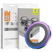 Защитное стекло BlueO Metal на камеру для Apple iPhone 16 Pro / 16 Pro Max / 15 Pro / 15 Pro Max, Сиреневый / Colorful