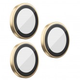 Захисне скло BlueO Metal на камеру для Apple iPhone 16 Pro / 16 Pro Max / 15 Pro / 15 Pro Max Золотий / Gold Titanium
