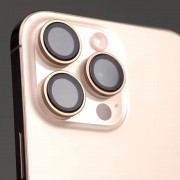 Защитное стекло BlueO Metal на камеру для Apple iPhone 16 Pro / 16 Pro Max / 15 Pro / 15 Pro Max, Золотой / Gold Titanium