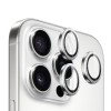 Захисне скло BlueO Metal на камеру для Apple iPhone 16 Pro/16 Pro Max/15 Pro/15 Pro Max, Срібний/Silver Diamond