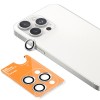 Захисне скло BlueO Metal на камеру для Apple iPhone 16 Pro/16 Pro Max/15 Pro/15 Pro Max, Срібний/Silver