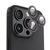 Защитное стекло BlueO Metal на камеру для Apple iPhone 16 Pro / 16 Pro Max / 15 Pro / 15 Pro Max, Черный / Black