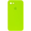 Чехол Silicone Case Square Full Camera Protective (AA) для Apple iPhone 7 / 8 / SE (2020) (4.7"), Салатовый / Neon green