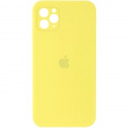 Чохол Silicone Case Square Full Camera Protective (AA) для Apple iPhone 11 Pro (5.8") Жовтий / Yellow