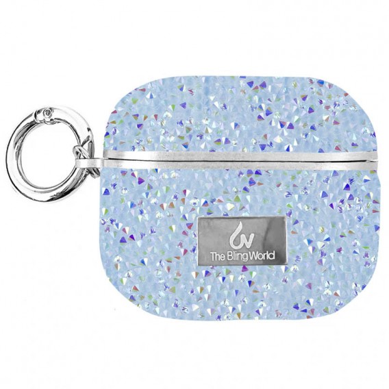 TPU чохол Bling World Rock Diamond для навушників AirPods 3, Блакитний