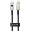 USB кабель Baseus Unbreakable Series Fast Charging Type-C to Type-C 100W 1m (P10355800111-0), Stellar White