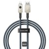 Кабель юсб Baseus Unbreakable Series Fast Charging USB to Lightning 2.4A 1m (P10355802111-0), Stellar White