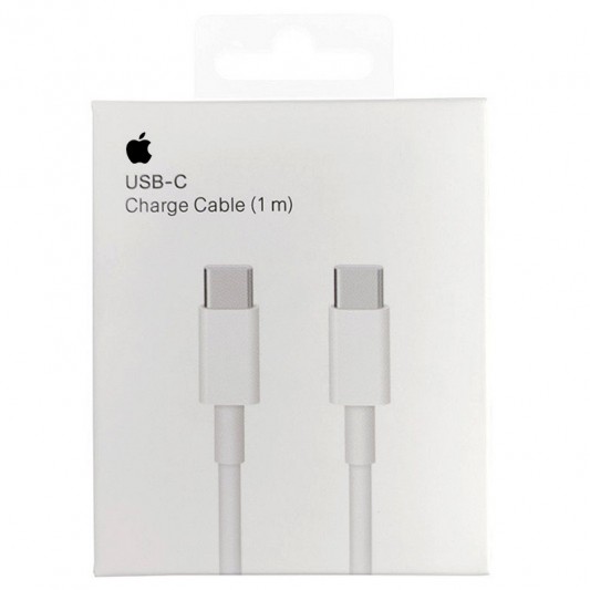 Дата кабель USB-C to USB-C FineWoven for Apple (AAA) (1m) (box) White - зображення 1 