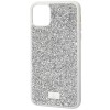 TPU чехол Bling World Rock Diamond для Apple iPhone 15 (6.1"), Серебряный