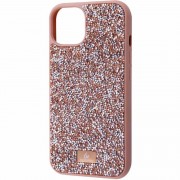 TPU чохол Bling World Rock Diamond для Apple iPhone 15 Pro Max (6.7"), Рожевий