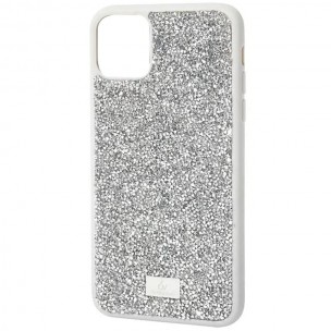 TPU чехол Bling World Rock Diamond для Apple iPhone 15 Pro Max (6.7"), Серебряный